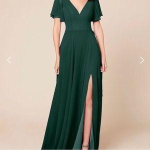 Dear Cleo - Zoey bridesmaid dress in Pine Green color - Size 8